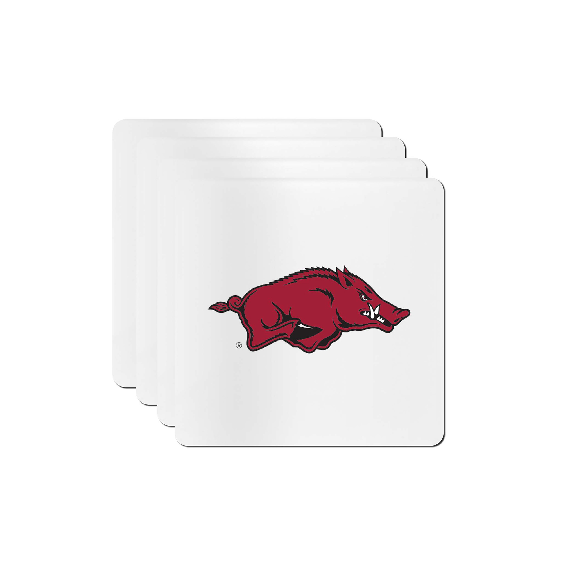 The Memory Company Arkansas Razorbacks Square Ceramic Coaster Set