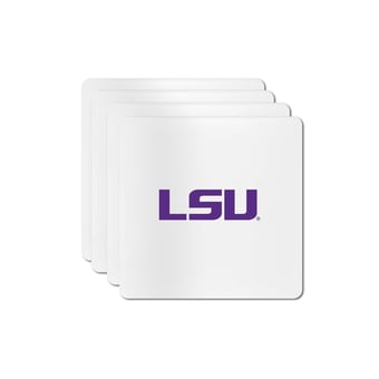 The Memory Company LSU Tigers Square Ceramic Coaster Set