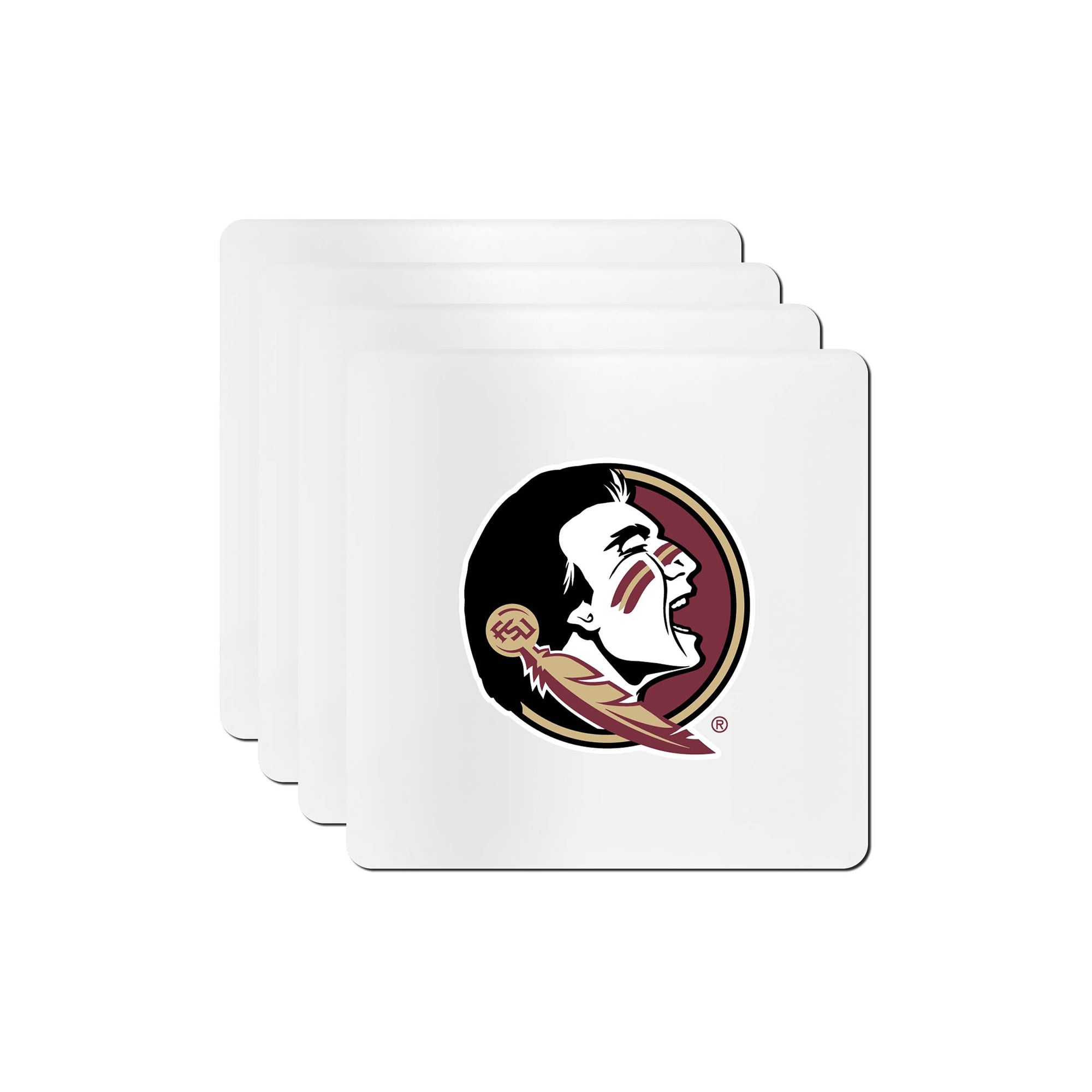 The Memory Company Florida State Seminoles Square Ceramic Coaster Set