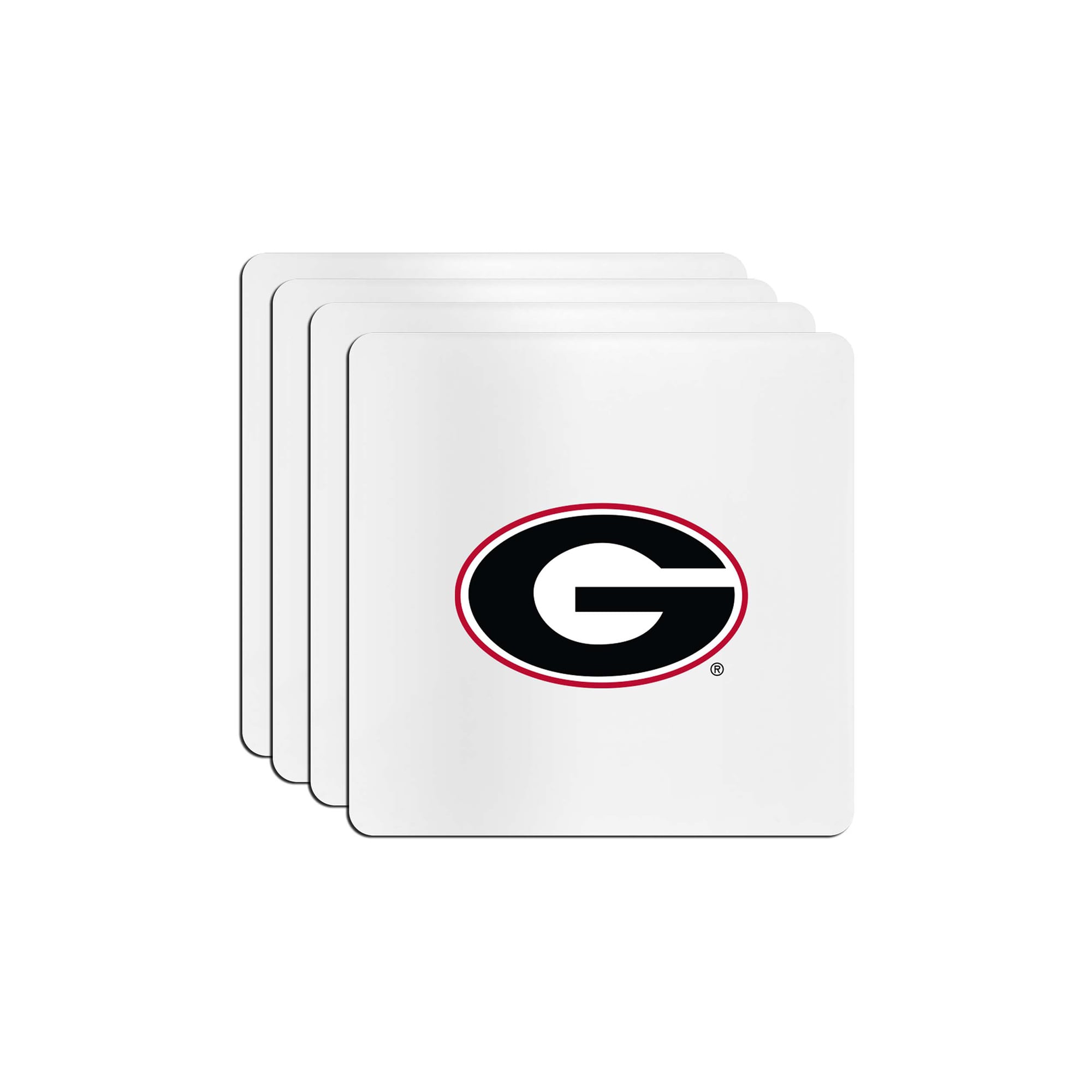 The Memory Company Georgia Bulldogs Square Ceramic Coaster Set