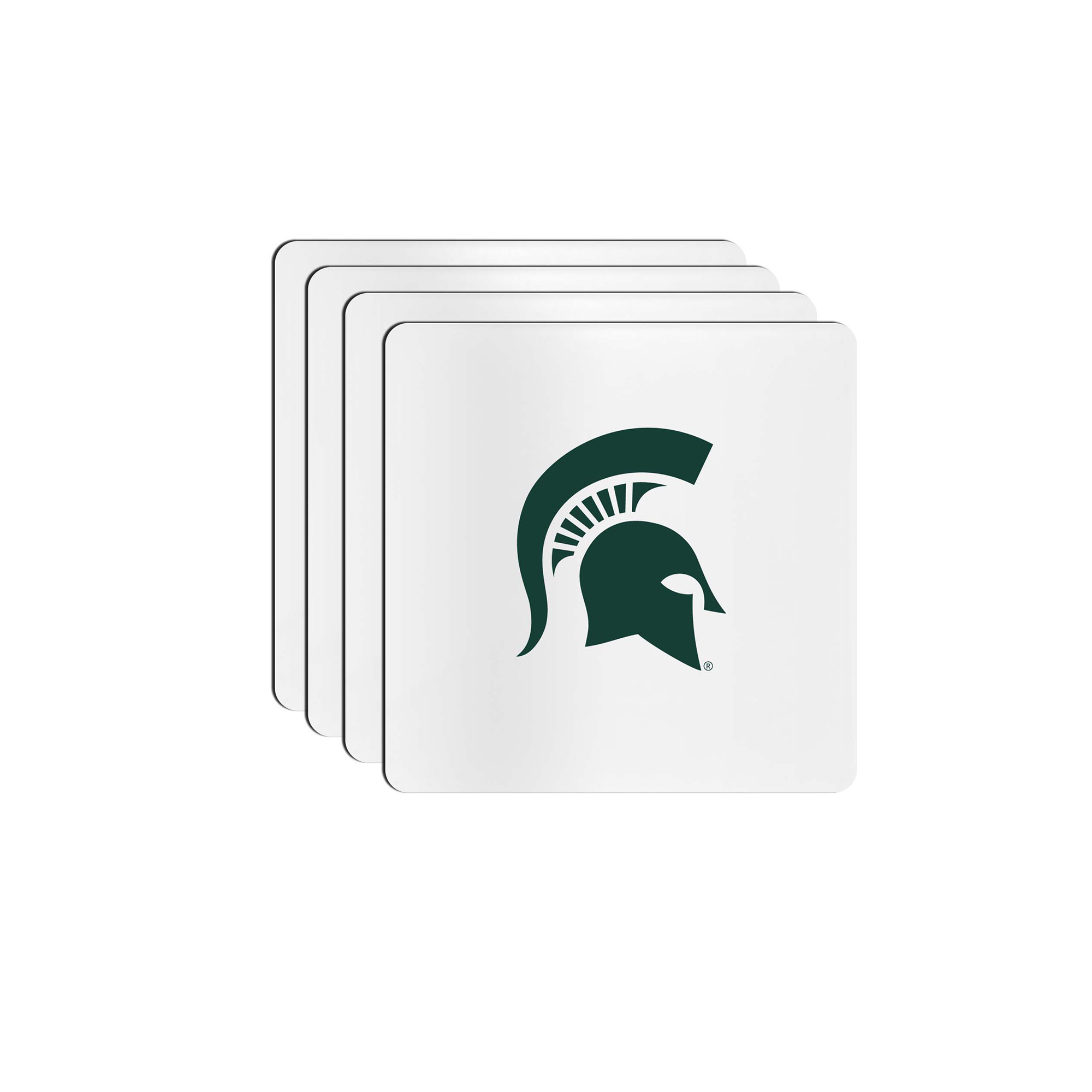 The Memory Company Michigan State Spartans Square Ceramic Coaster Set