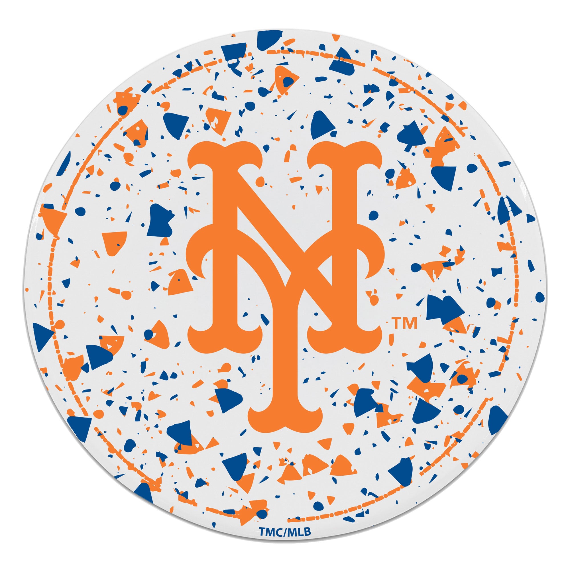 The Memory Company New York Mets Circle Ceramic Coaster Set