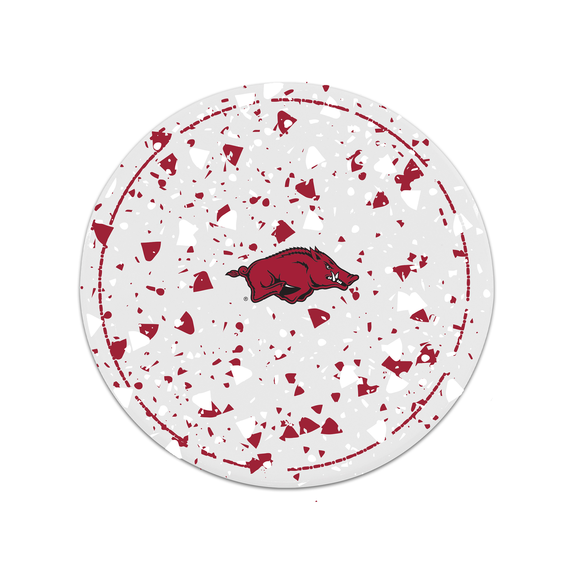 The Memory Company Arkansas Razorbacks Circle Ceramic Coaster Set