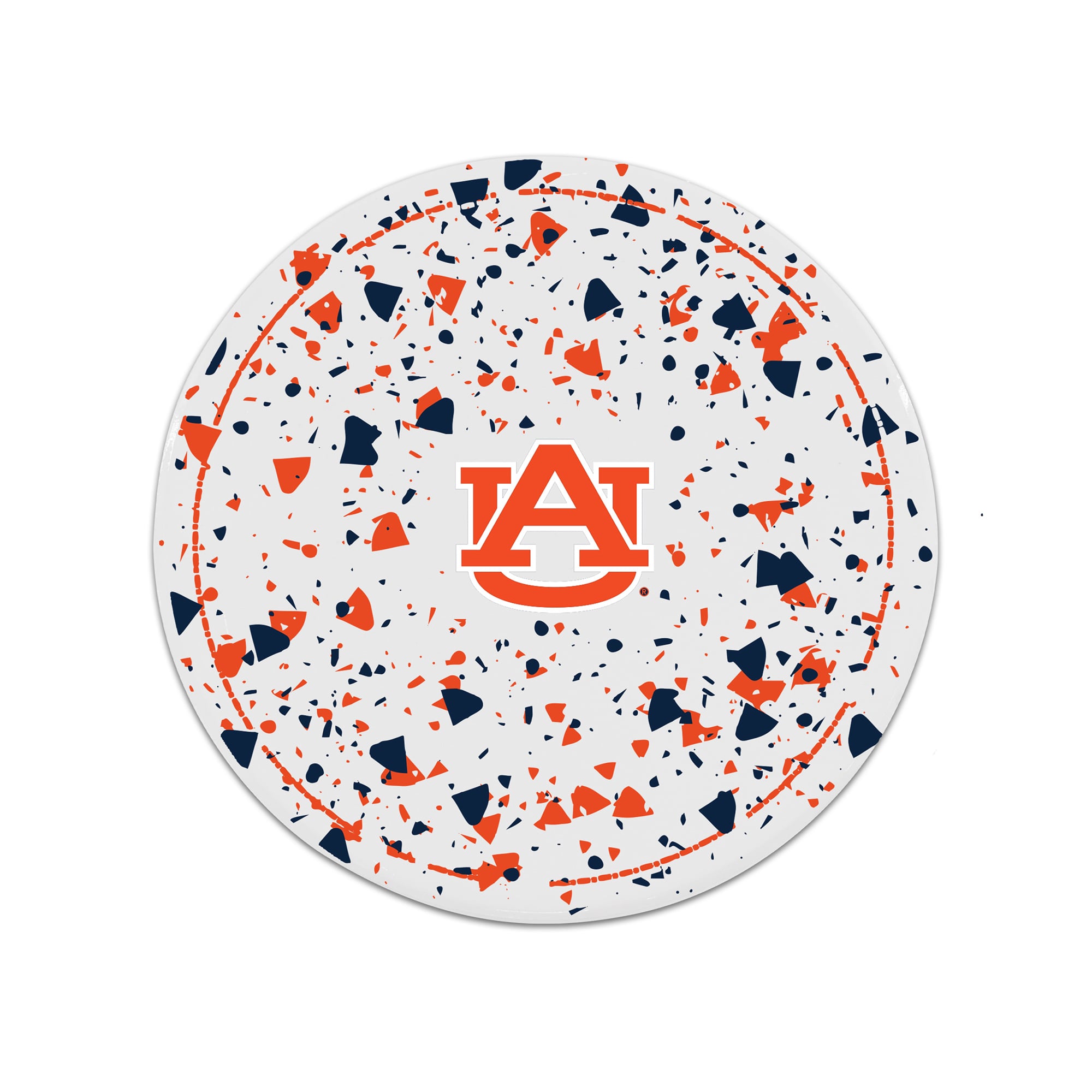 The Memory Company Auburn Tigers Circle Ceramic Coaster Set