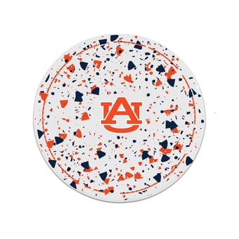 The Memory Company Auburn Tigers Circle Ceramic Coaster Set