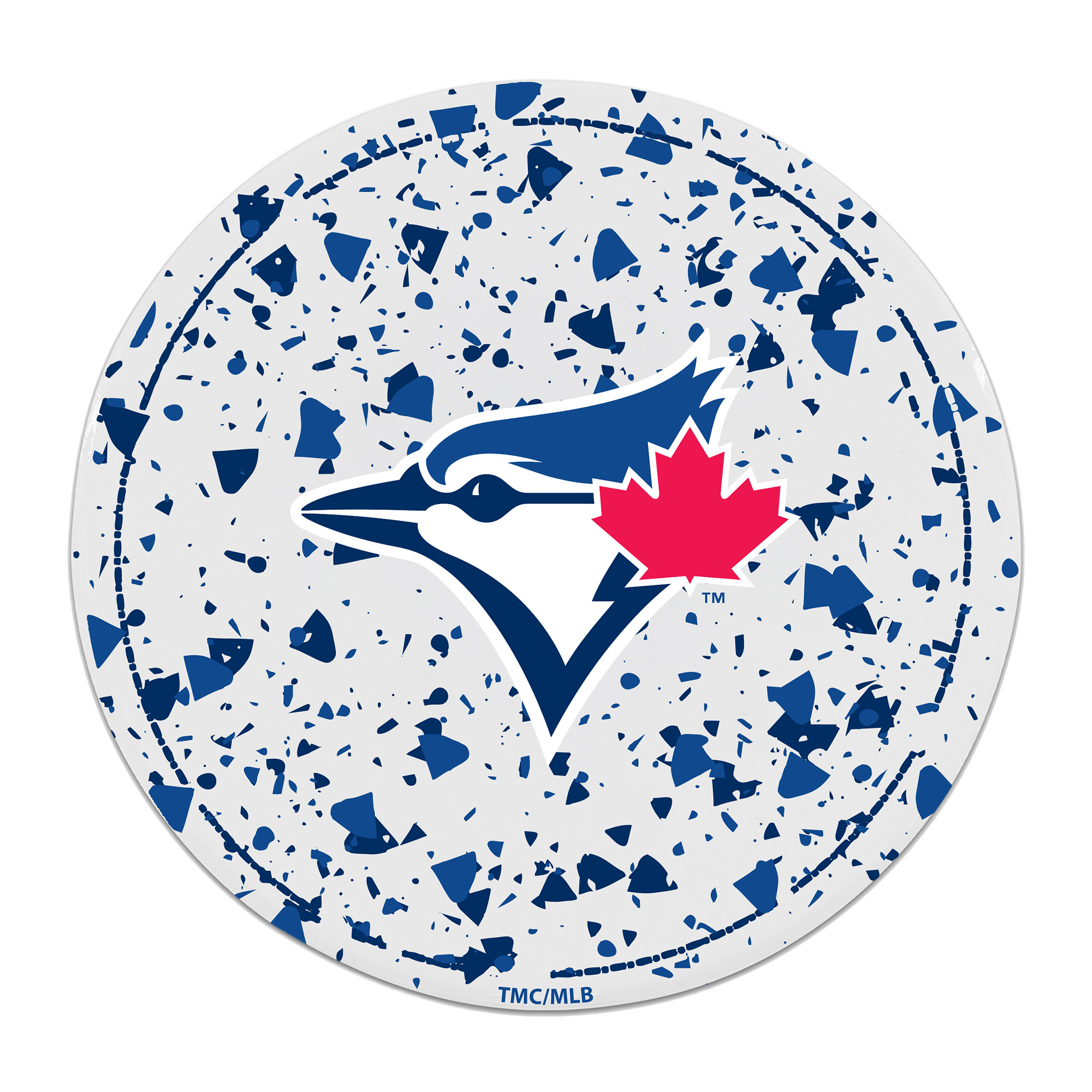 The Memory Company Toronto Blue Jays Circle Ceramic Coaster Set