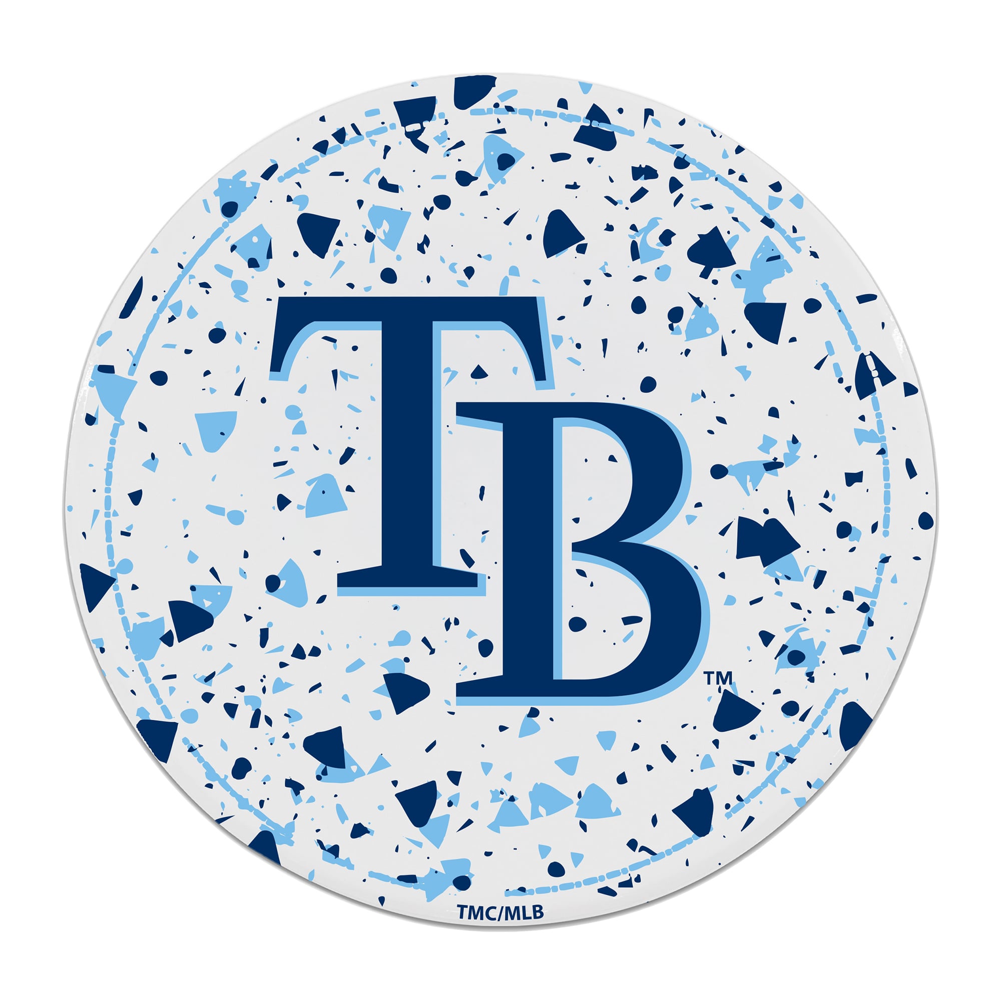 The Memory Company Tampa Bay Rays Circle Ceramic Coaster Set