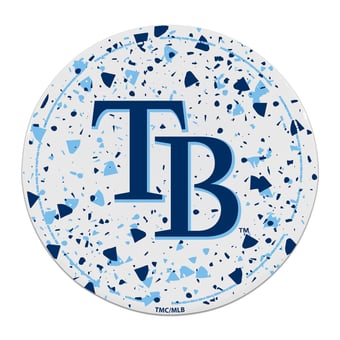 The Memory Company Tampa Bay Rays Circle Ceramic Coaster Set