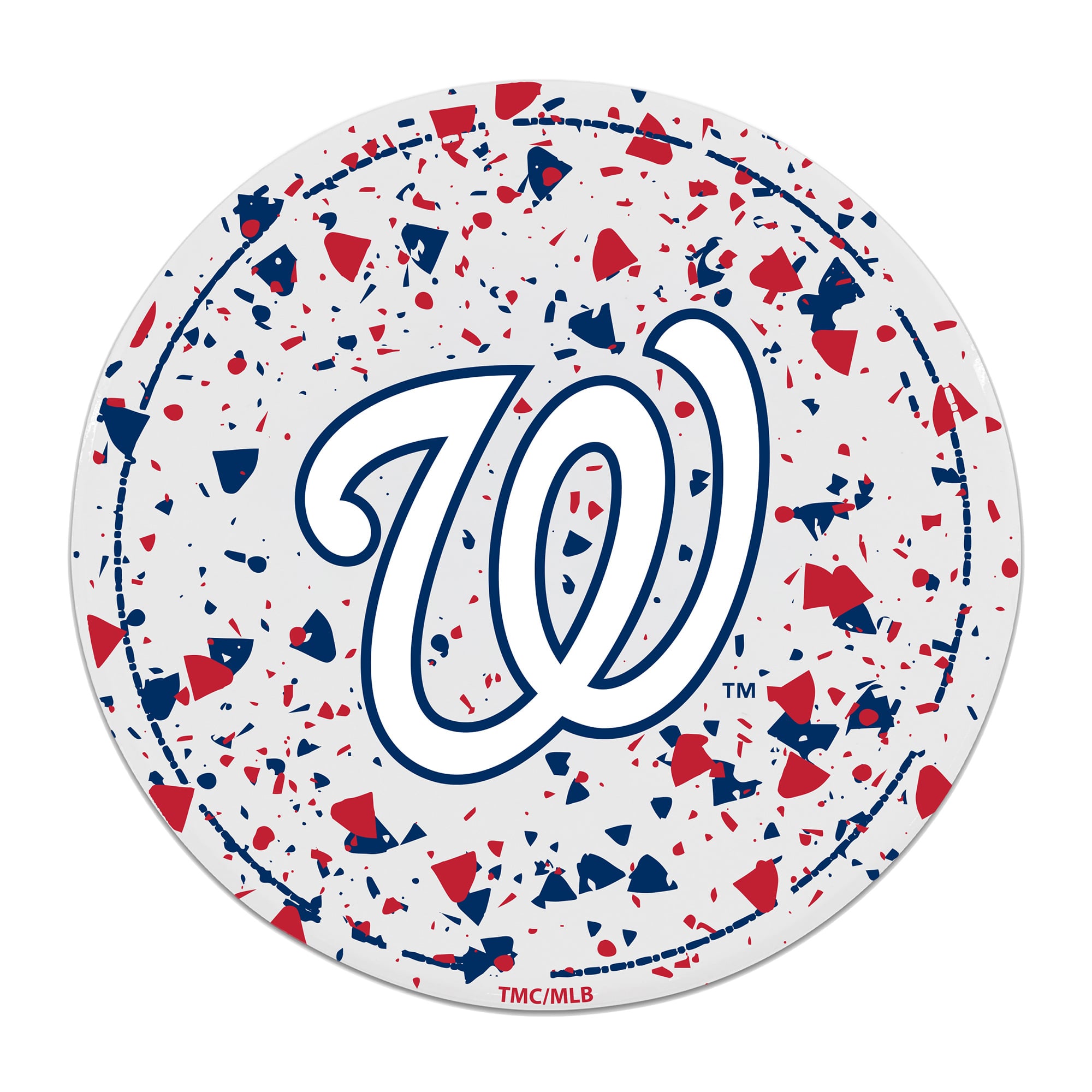 The Memory Company Washington Nationals Circle Ceramic Coaster Set