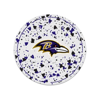 The Memory Company Baltimore Ravens Circle Ceramic Coaster Set