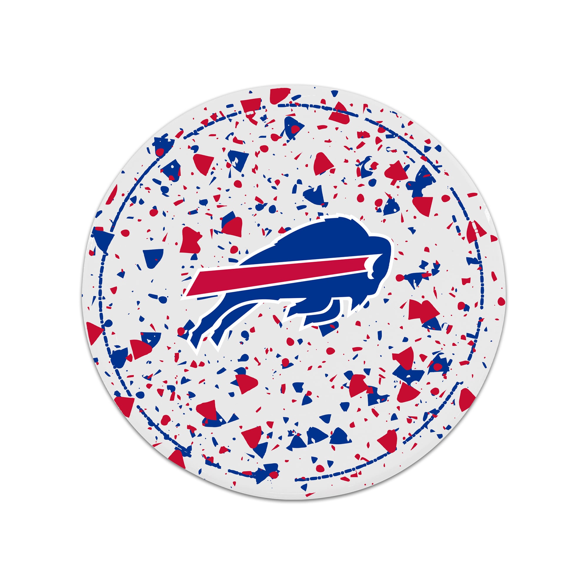 The Memory Company Buffalo Bills Circle Ceramic Coaster Set The Memory Company Buffalo Bills Circle Ceramic Coaster Set