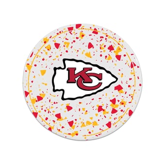 The Memory Company Kansas City Chiefs Circle Ceramic Coaster Set