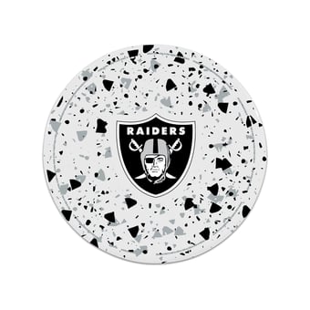 The Memory Company Las Vegas Raiders Circle Ceramic Coaster Set