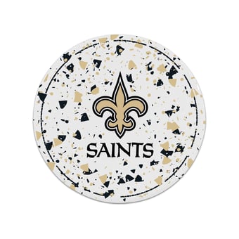 The Memory Company New Orleans Saints Circle Ceramic Coaster Set