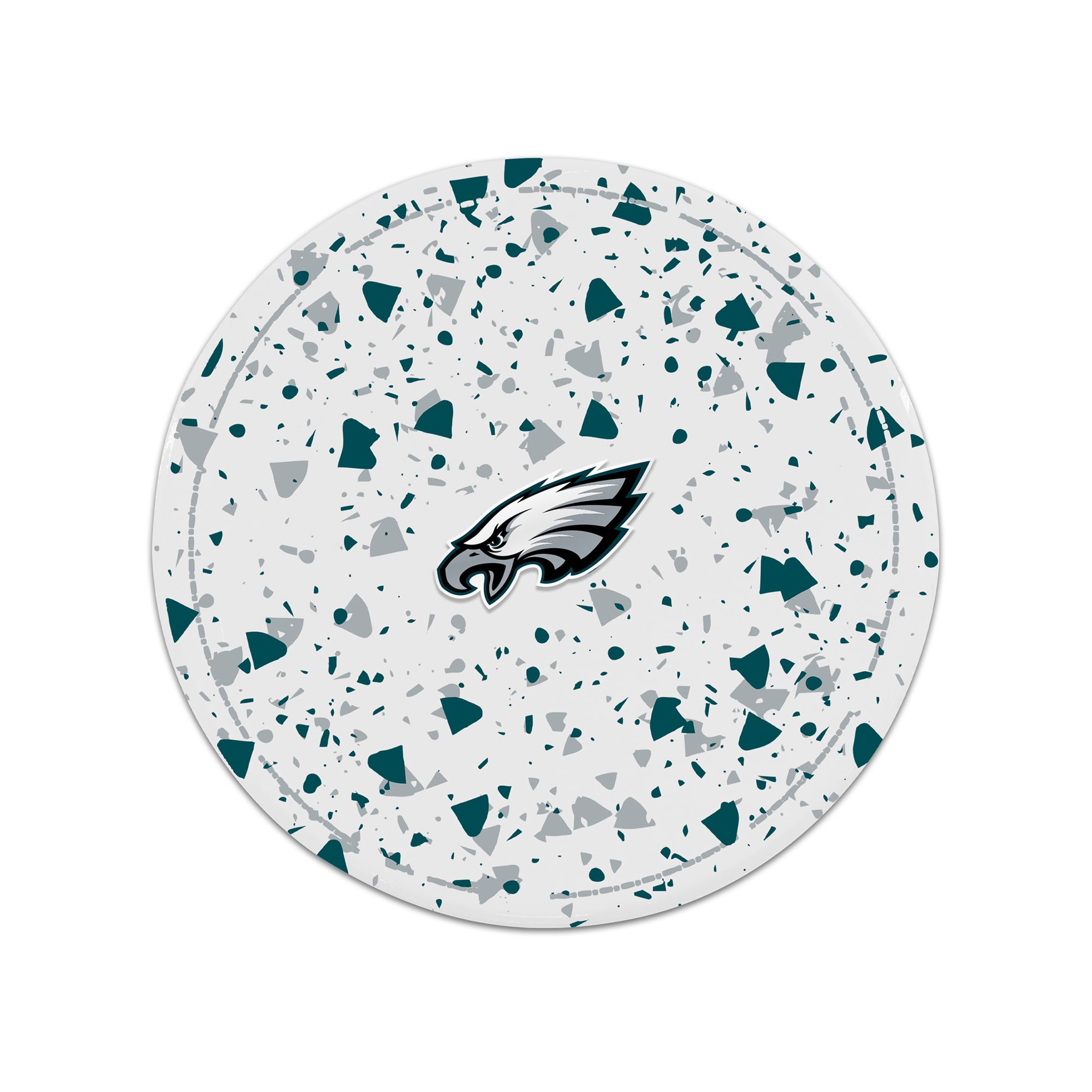 The Memory Company Philadelphia Eagles Circle Ceramic Coaster Set
