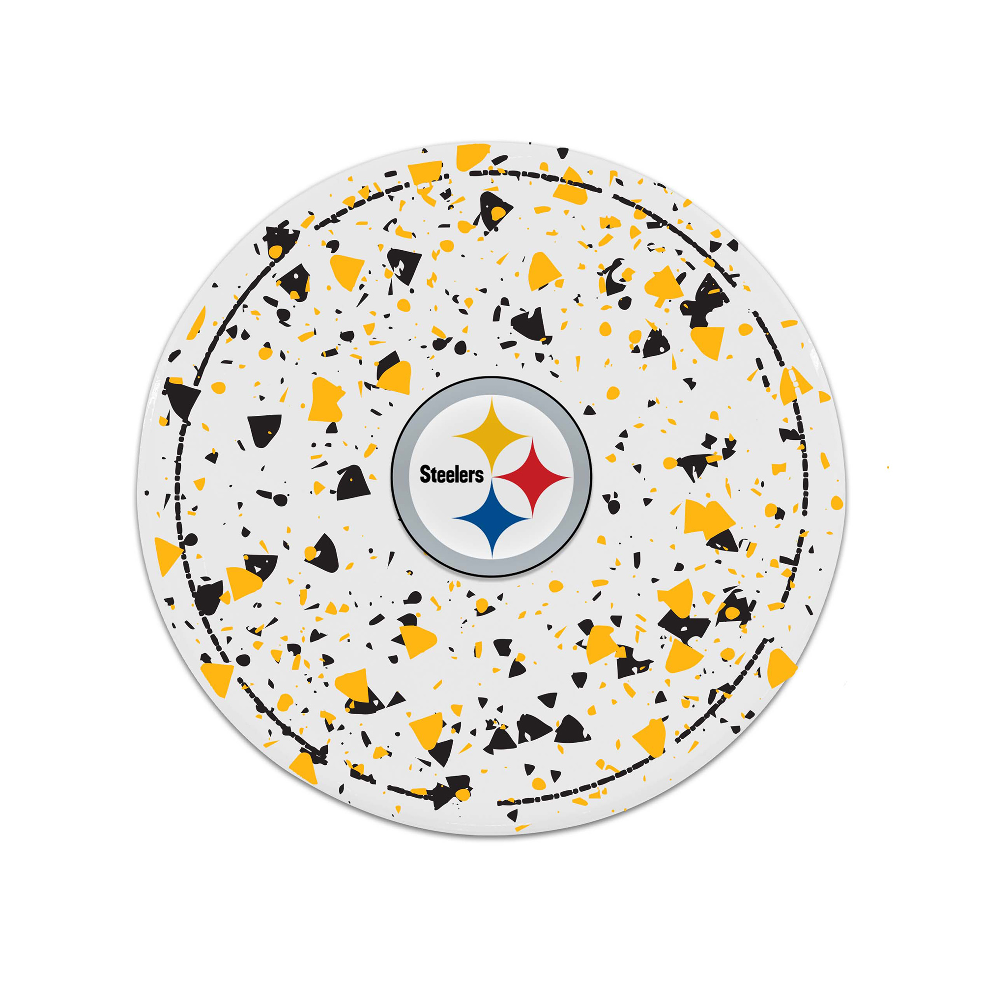 The Memory Company Pittsburgh Steelers Circle Ceramic Coaster Set