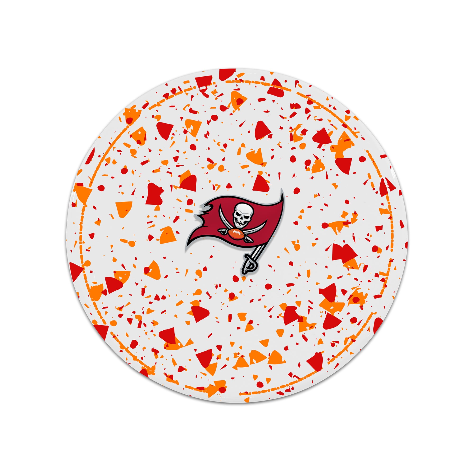 The Memory Company Tampa Bay Buccaneers Circle Ceramic Coaster Set