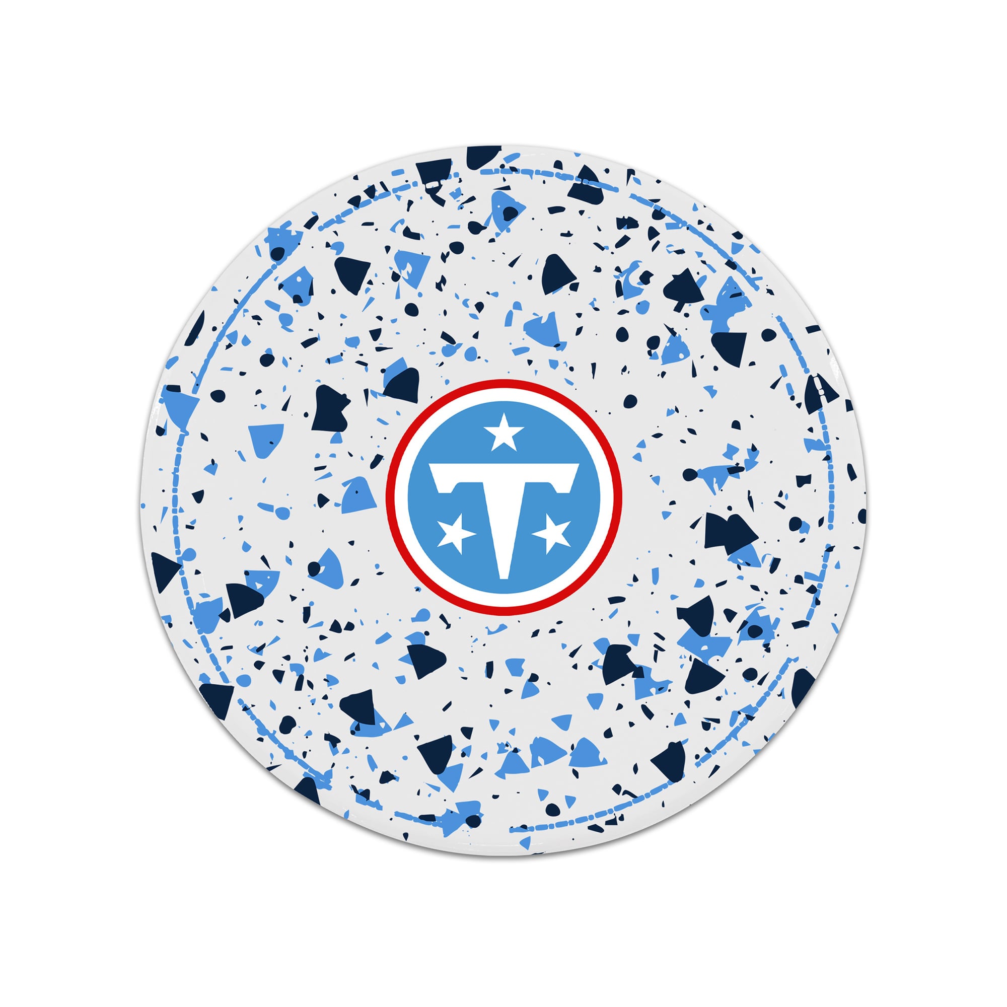 The Memory Company Tennessee Titans Circle Ceramic Coaster Set