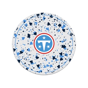The Memory Company Tennessee Titans Circle Ceramic Coaster Set