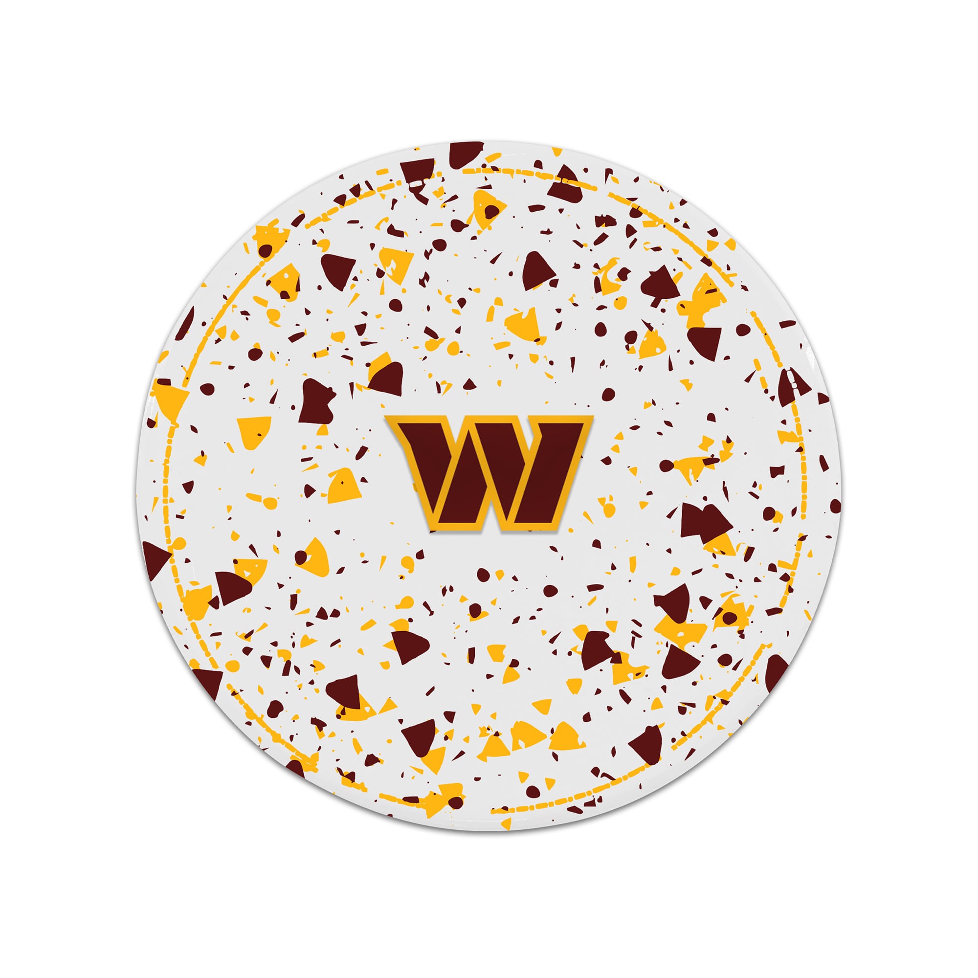 The Memory Company Washington Commanders Circle Ceramic Coaster Set