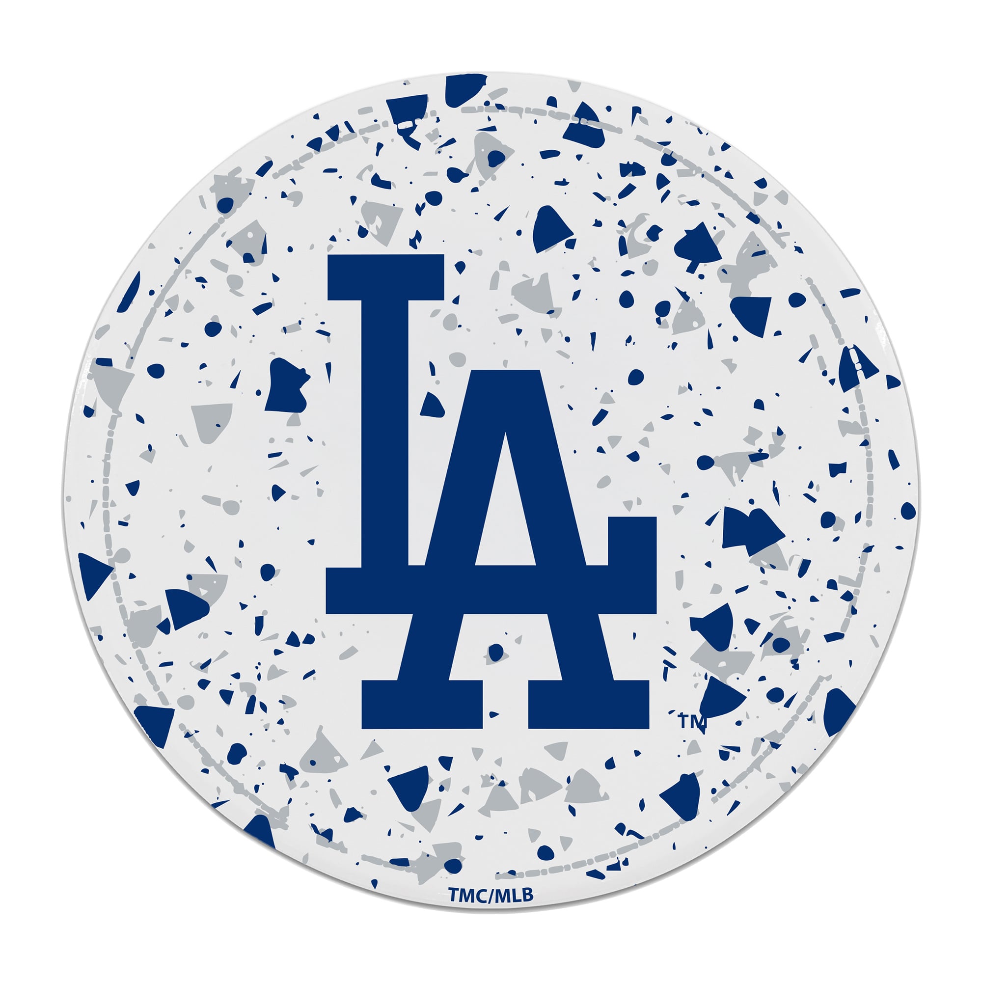 The Memory Company Los Angeles Dodgers Circle Ceramic Coaster Set