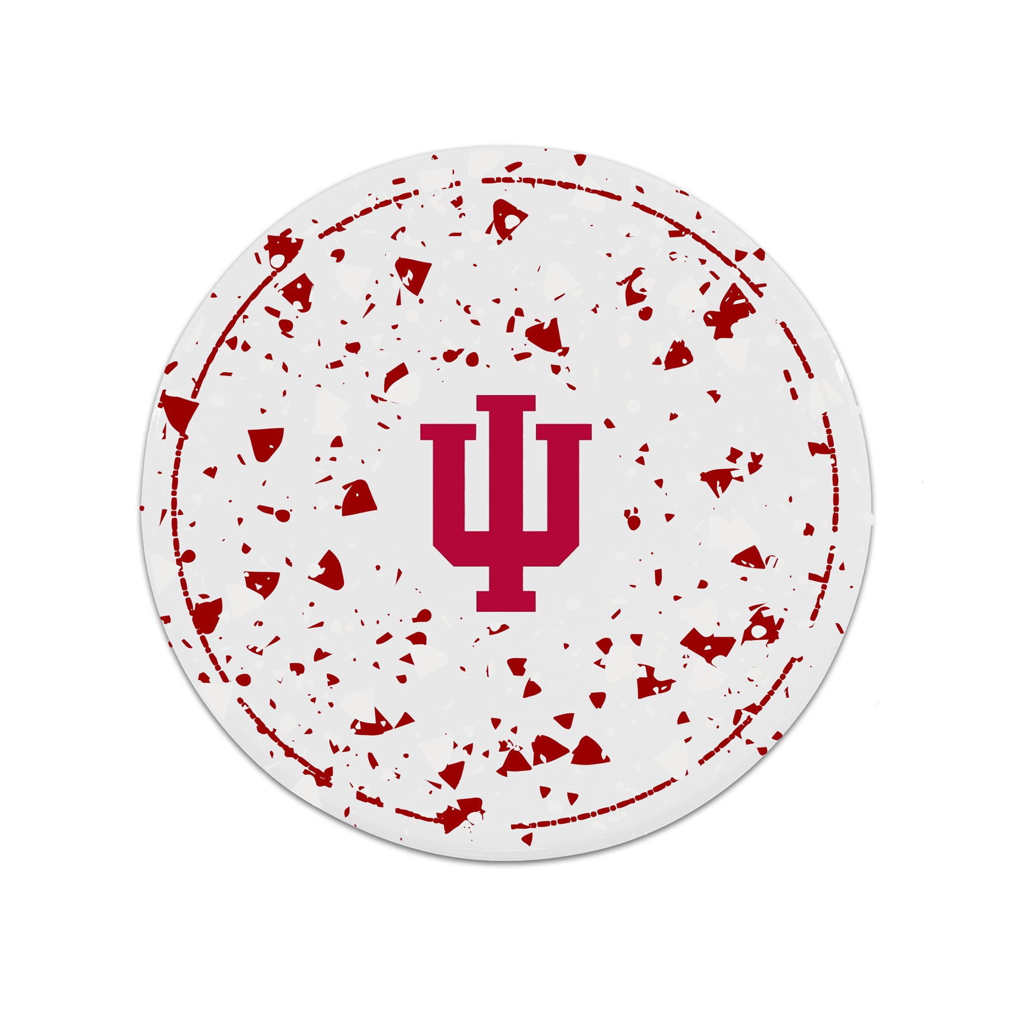 The Memory Company Indiana Hoosiers Circle Ceramic Coaster Set