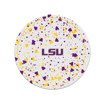 The Memory Company LSU Tigers Circle Ceramic Coaster Set