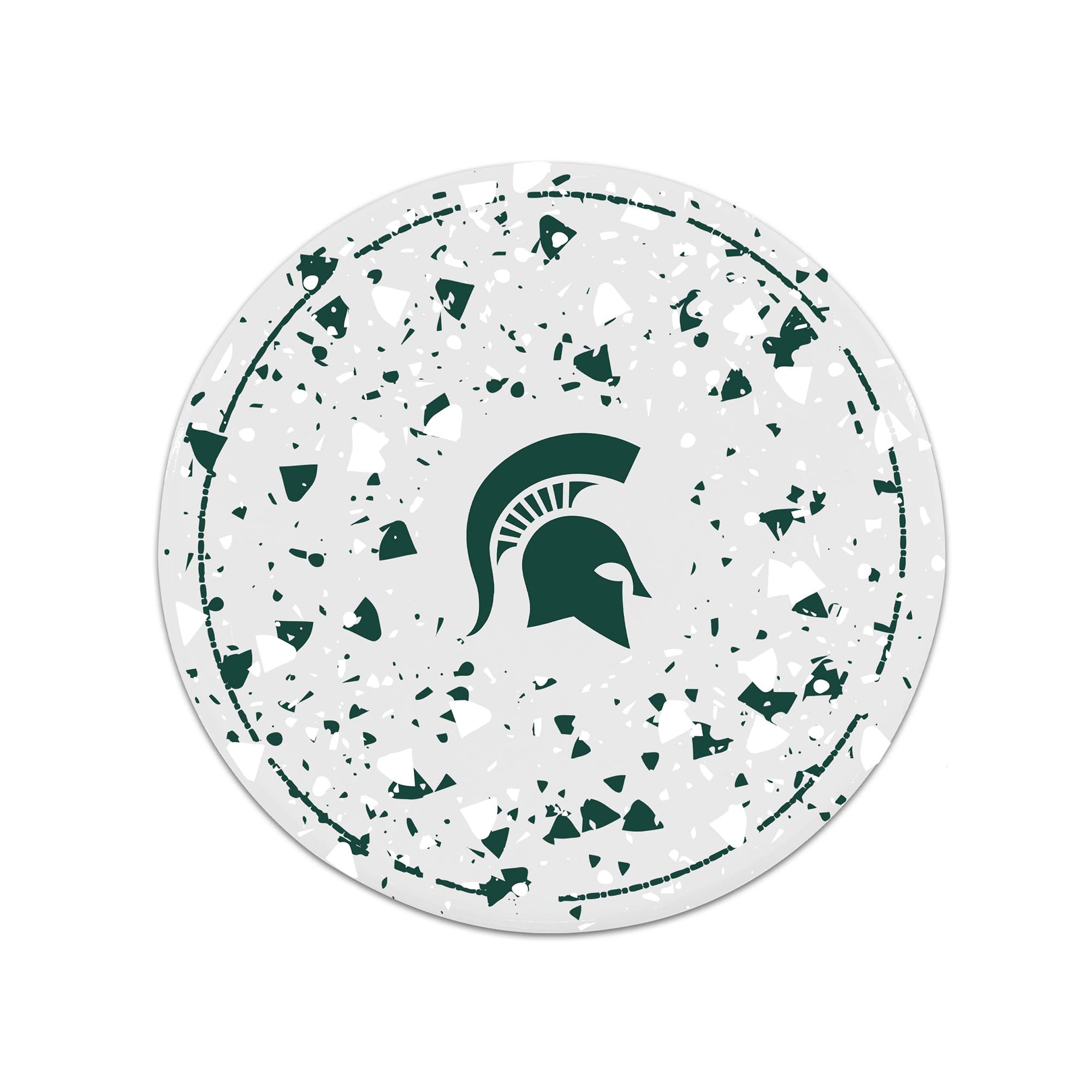 The Memory Company Michigan State Spartans Circle Ceramic Coaster Set