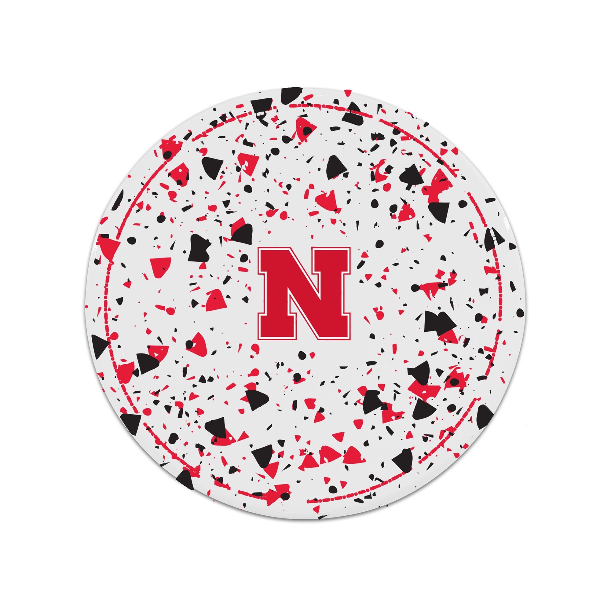 The Memory Company Nebraska Huskers Circle Ceramic Coaster Set