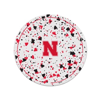 The Memory Company Nebraska Huskers Circle Ceramic Coaster Set