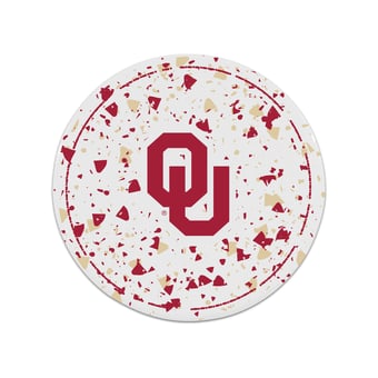 The Memory Company Oklahoma Sooners Circle Ceramic Coaster Set