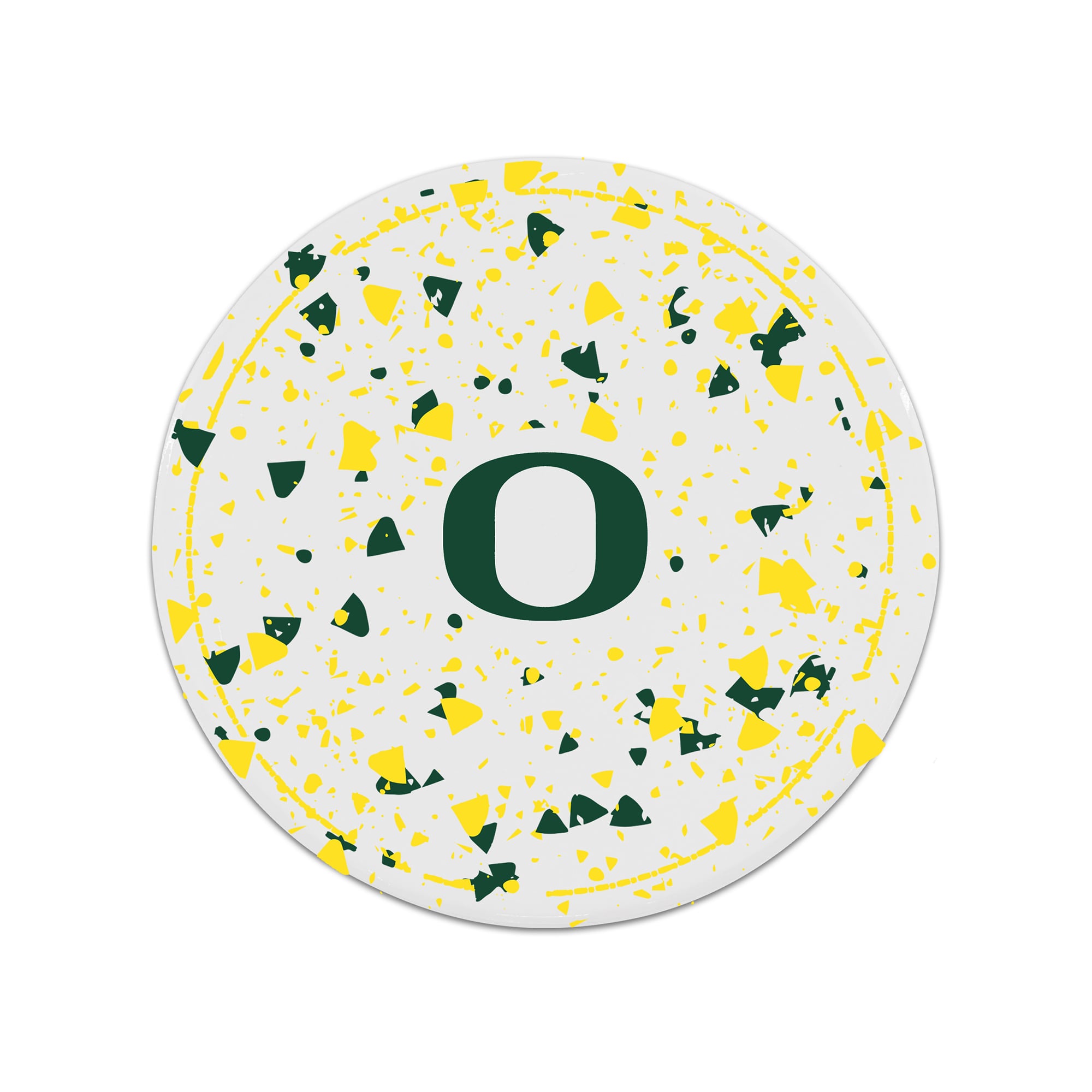 The Memory Company Oregon Ducks Circle Ceramic Coaster Set