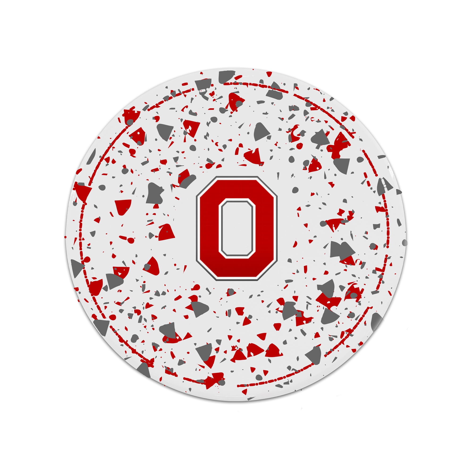 The Memory Company Ohio State Buckeyes Circle Ceramic Coaster Set