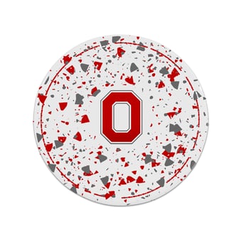 The Memory Company Ohio State Buckeyes Circle Ceramic Coaster Set