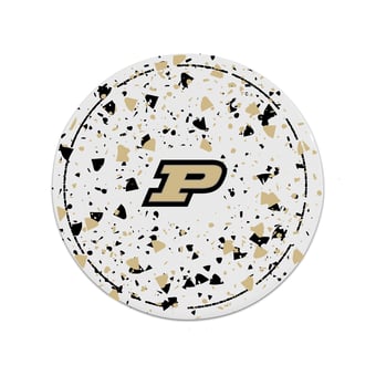 The Memory Company Purdue Boilermakers Circle Ceramic Coaster Set
