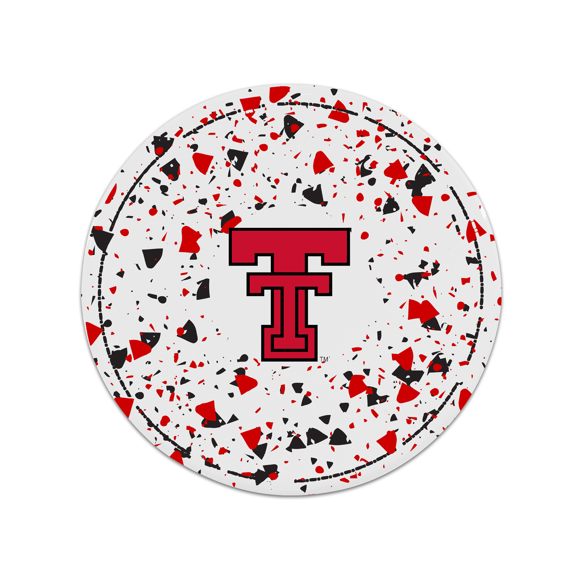 The Memory Company Texas Tech Red Raiders Circle Ceramic Coaster Set