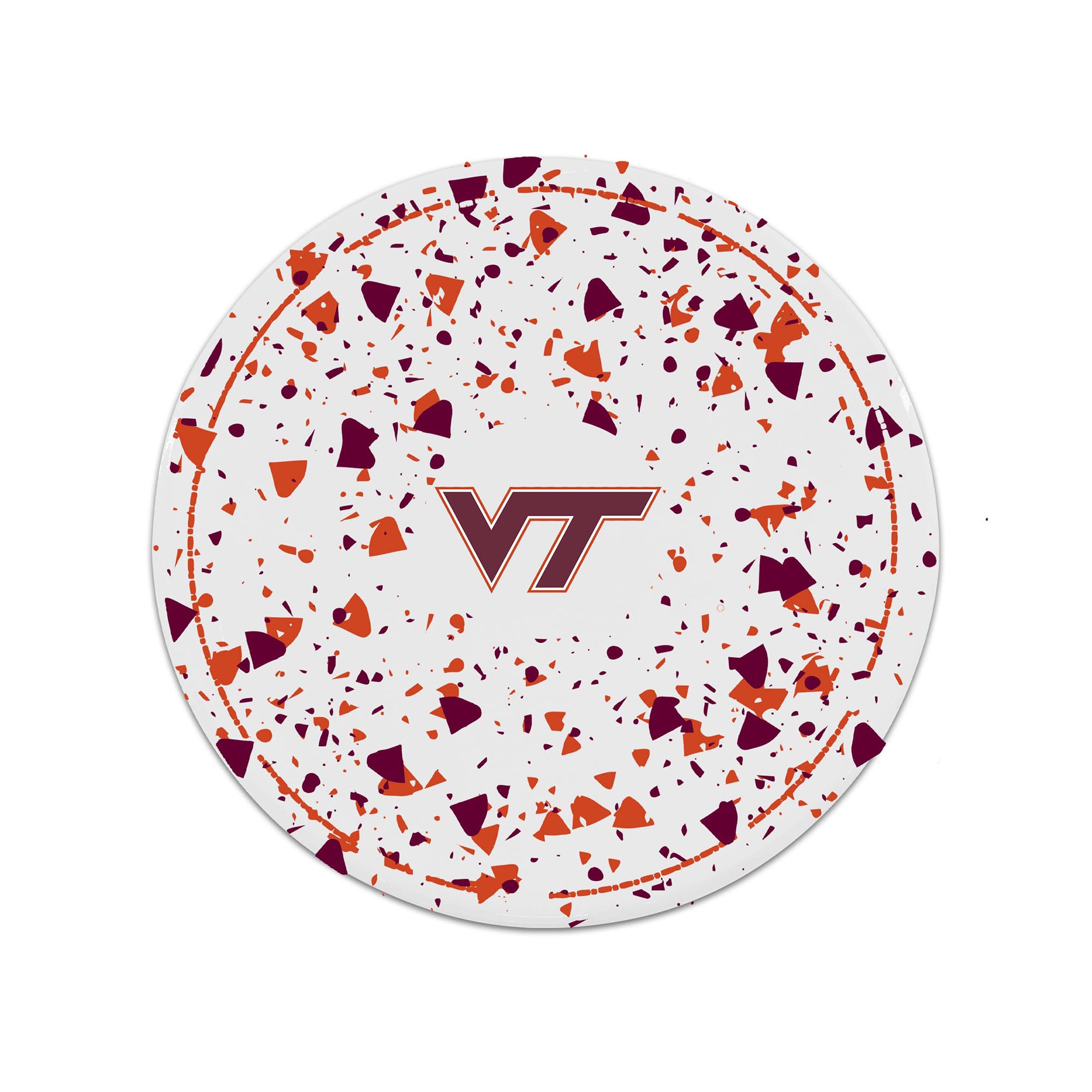 The Memory Company Virginia Tech Hokies Circle Ceramic Coaster Set
