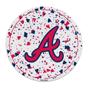 The Memory Company Atlanta Braves Circle Ceramic Coaster Set