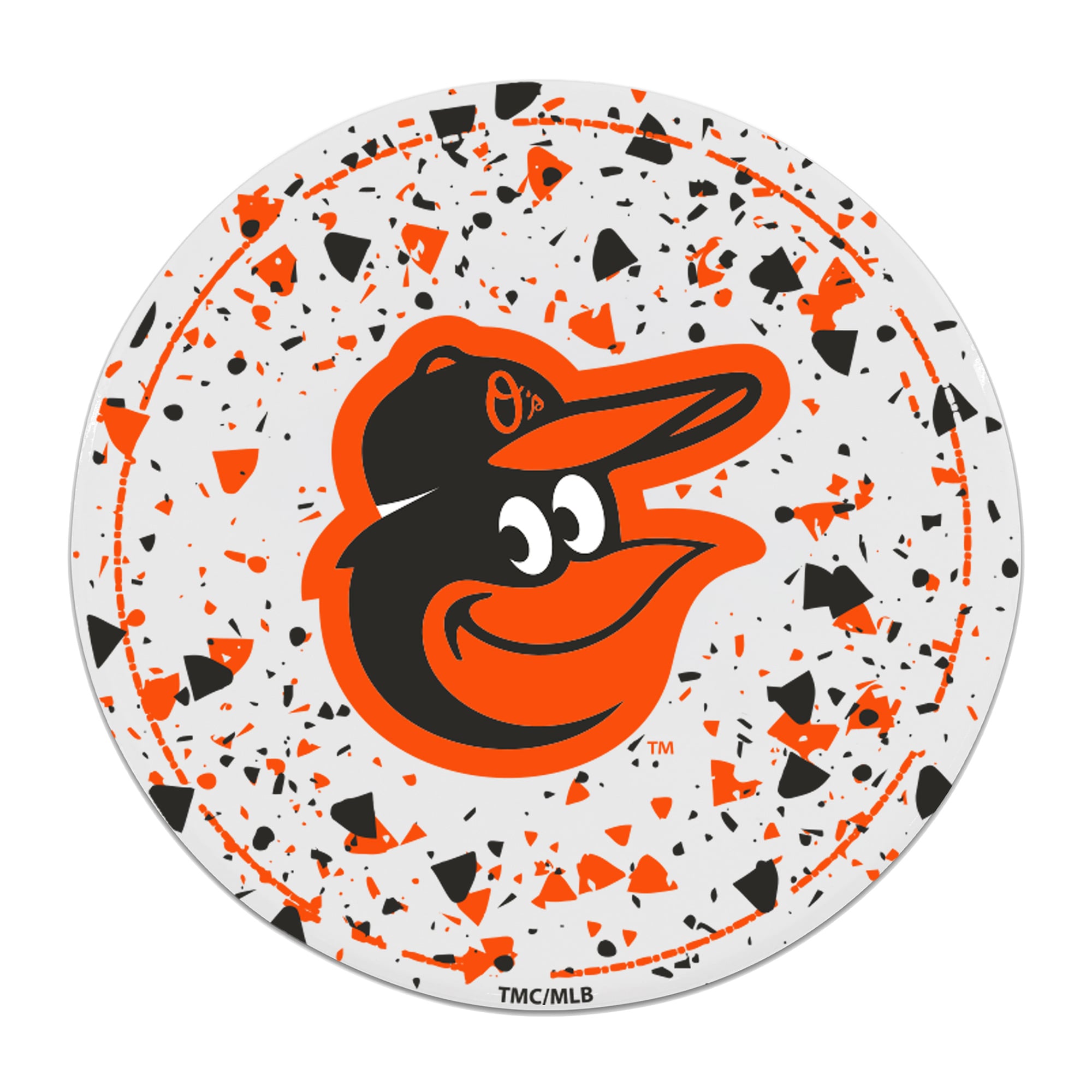 The Memory Company Baltimore Orioles Circle Ceramic Coaster Set