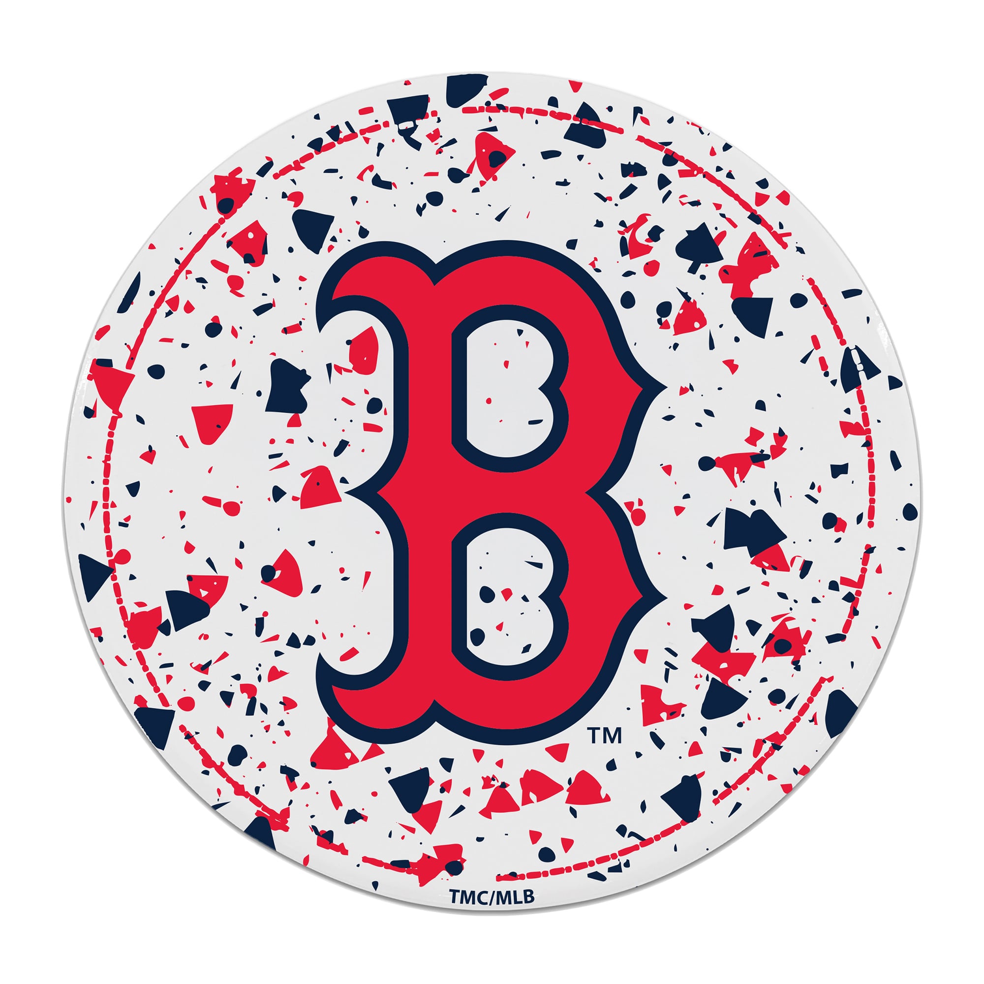 The Memory Company Boston Red Sox Circle Ceramic Coaster Set
