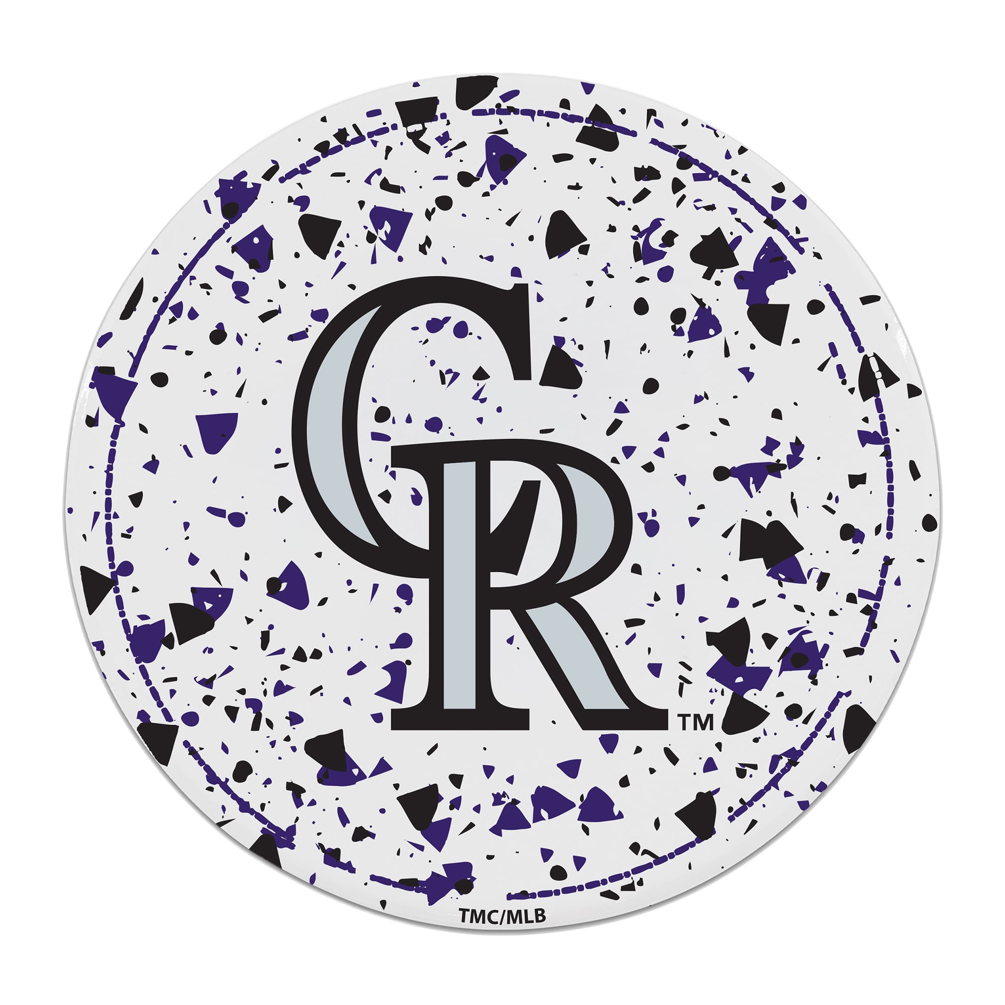 The Memory Company Colorado Rockies Circle Ceramic Coaster Set