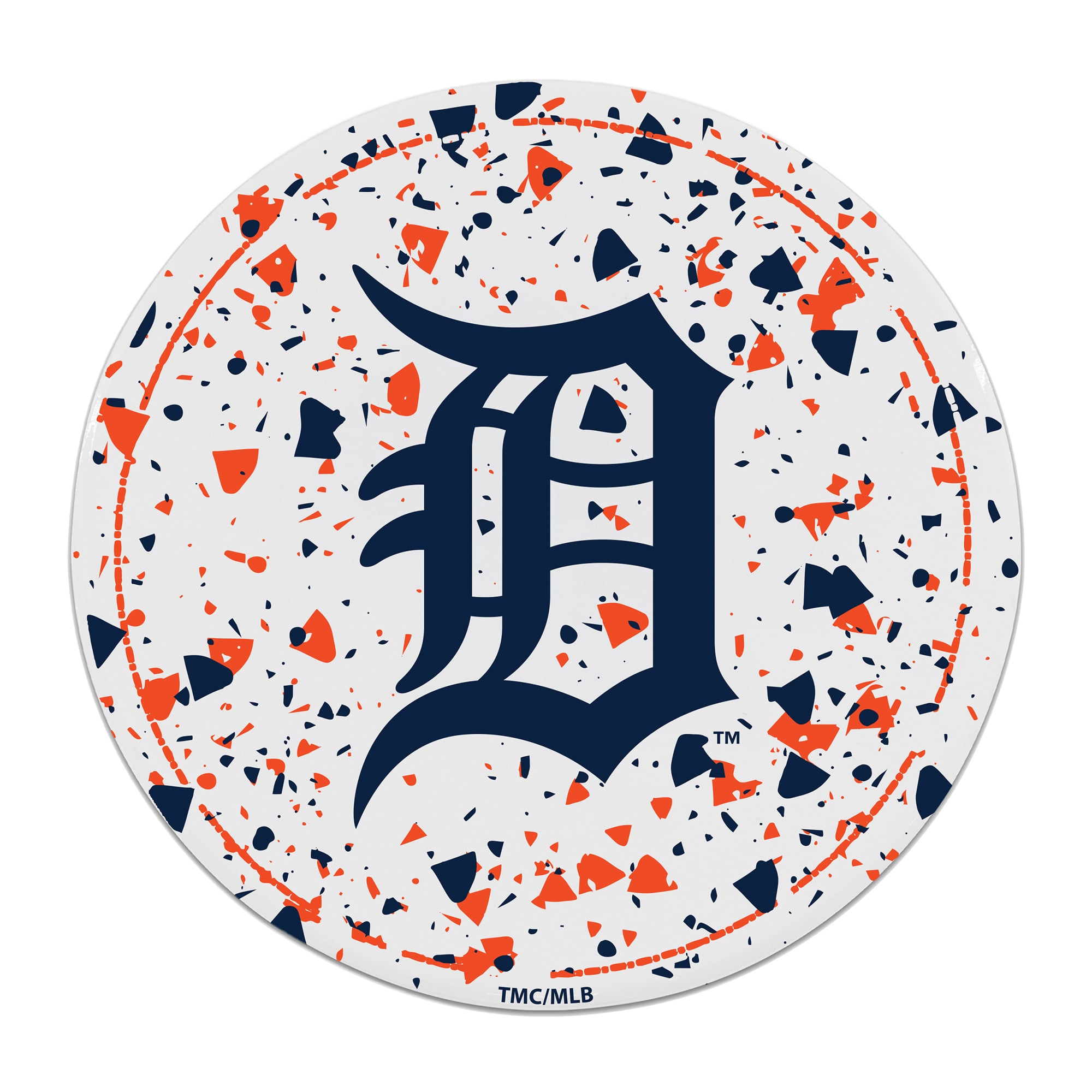 The Memory Company Detroit Tigers Circle Ceramic Coaster Set