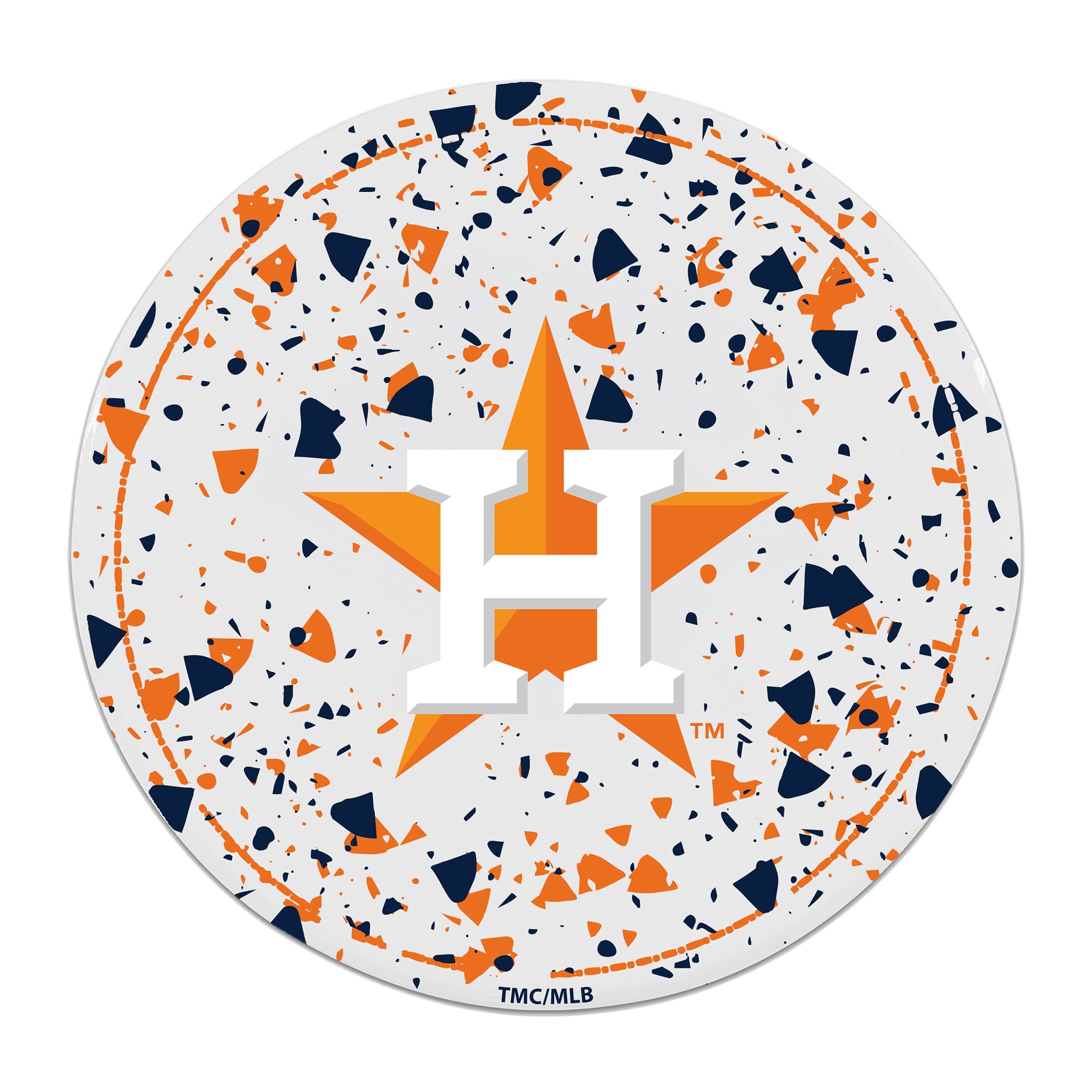 The Memory Company Houston Astros Circle Ceramic Coaster Set