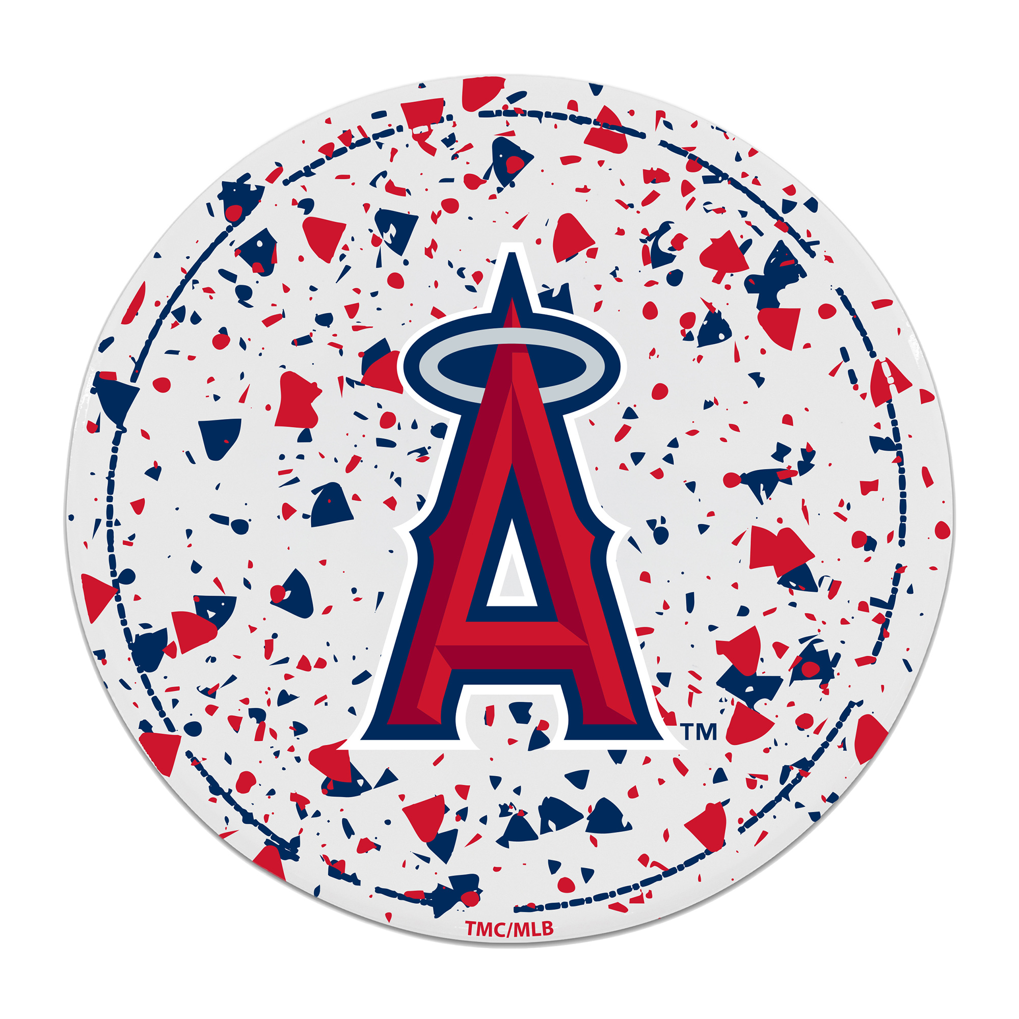 The Memory Company Los Angeles Angels Circle Ceramic Coaster Set