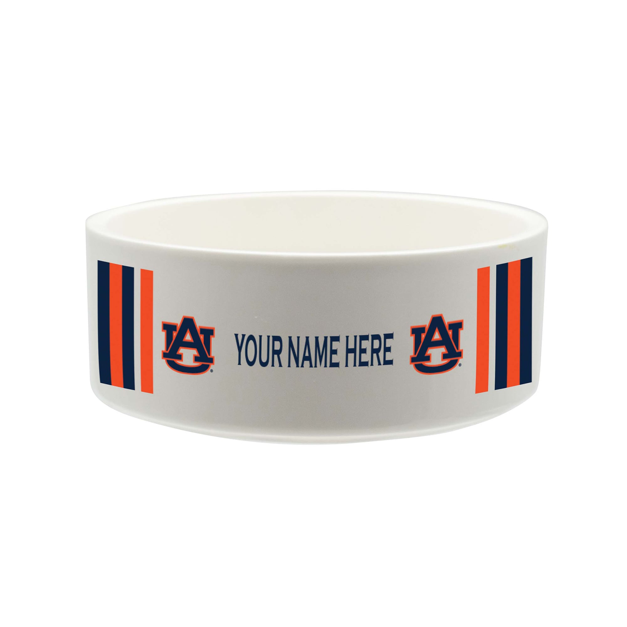 The Memory Company Auburn Tigers 35oz. Personalized Ceramic Pet Bowl