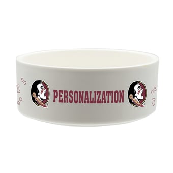 The Memory Company Florida State Seminoles 35oz. Personalized Ceramic Pet Bowl
