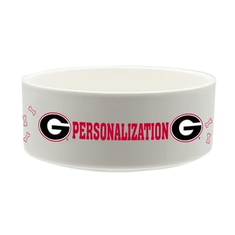 The Memory Company Georgia Bulldogs 35oz. Personalized Ceramic Pet Bowl