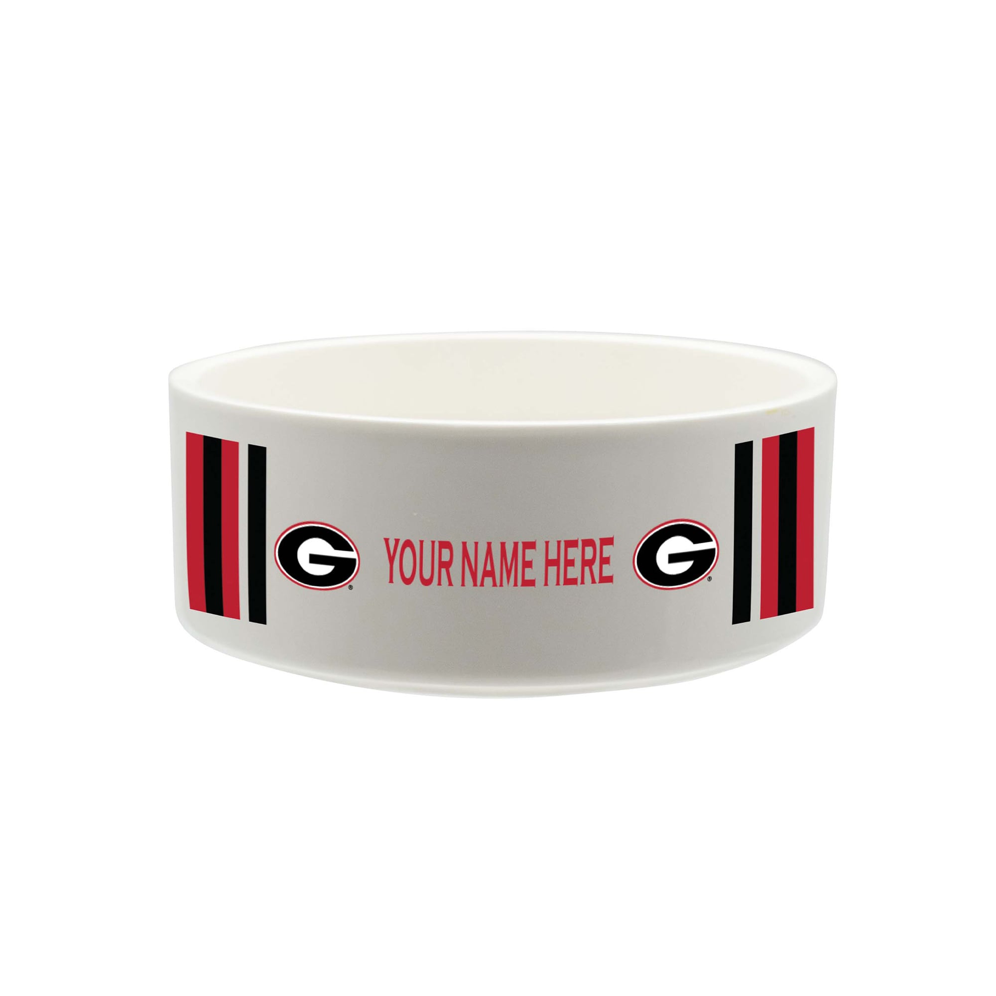 The Memory Company Georgia Bulldogs 35oz. Personalized Ceramic Pet Bowl