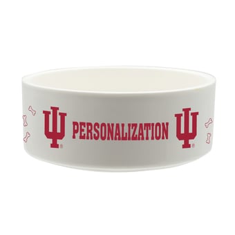 The Memory Company Indiana Hoosiers 35oz. Personalized Ceramic Pet Bowl