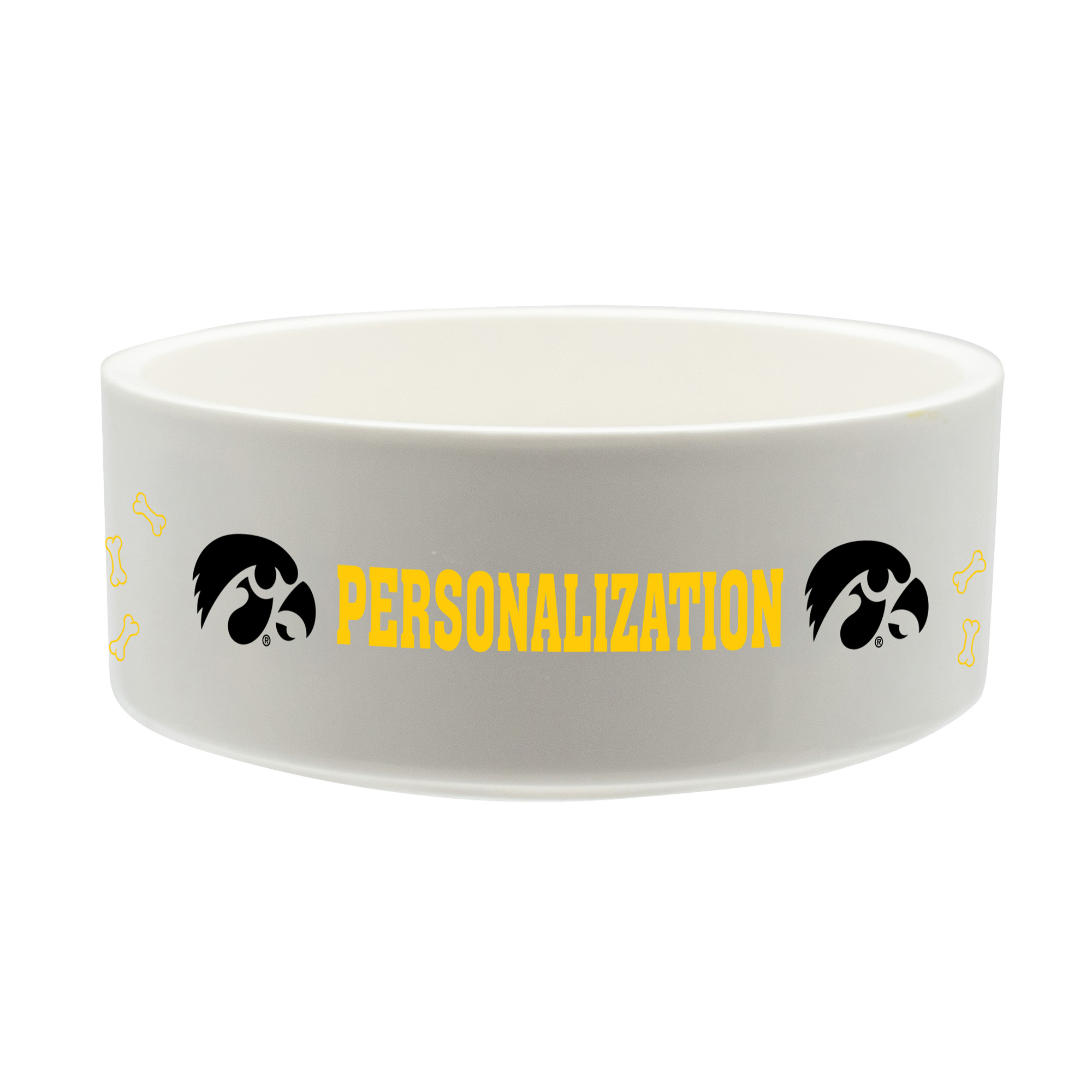 The Memory Company Iowa Hawkeyes 35oz. Personalized Ceramic Pet Bowl